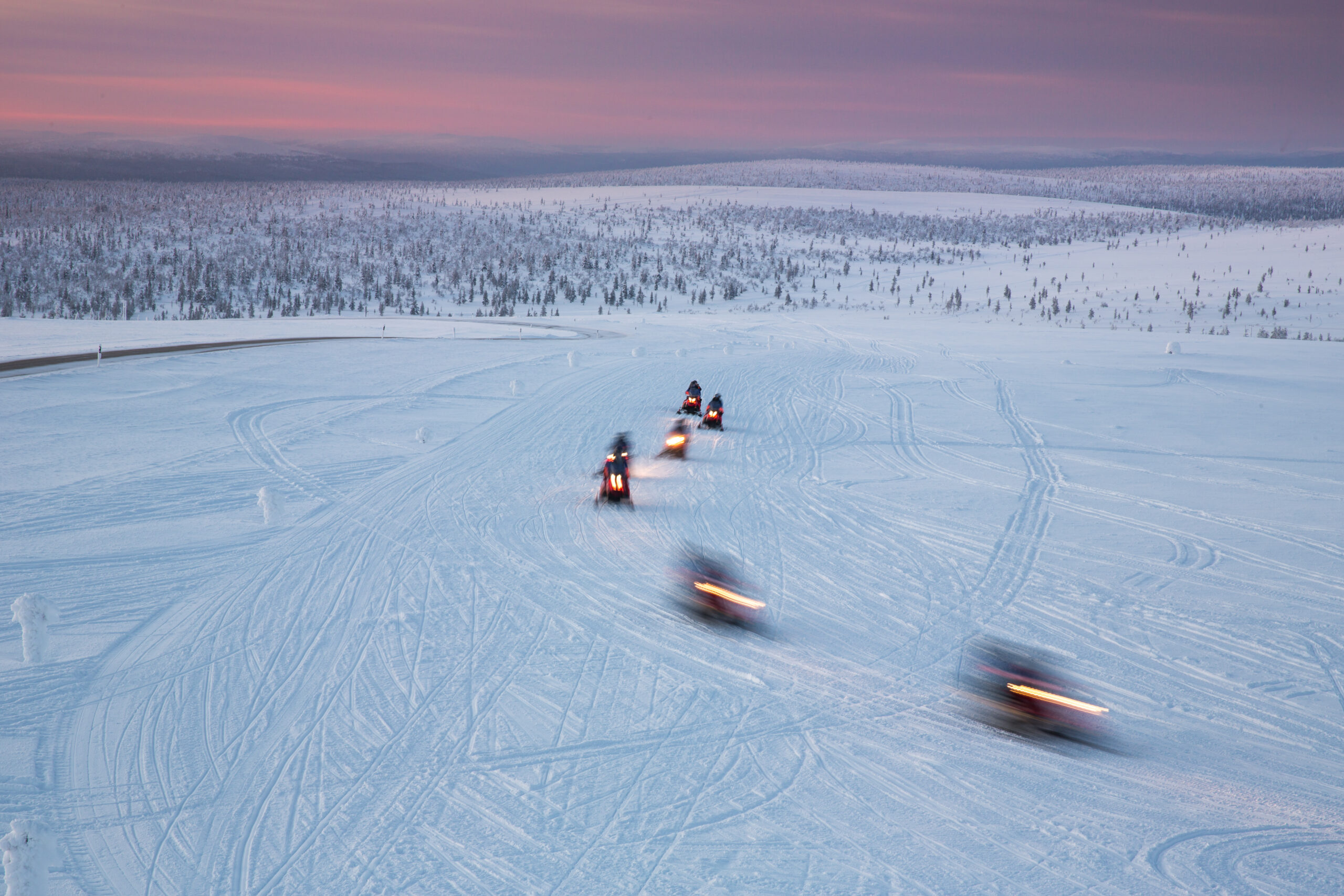 sneeuwscootersafari - Fins Lapland - Christoffel Travel